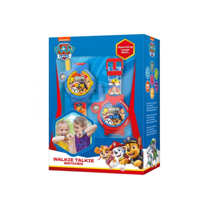 RELOJ WALKIE TALKIE 2 EN 1 PAW PATROL