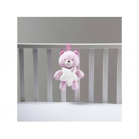 Panel De Cuna Osito Buenas Noches Rosa 2