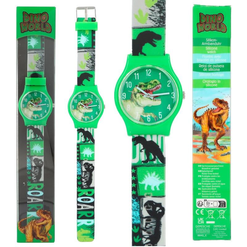 DINO WORLD RELOJ DE PULSERA DE SILICONA