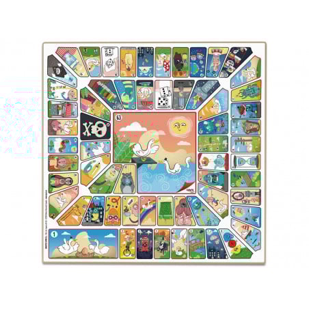 TABLERO 33X33X1 MADERA CANTO PVC PARCHIS C/CUBILETES