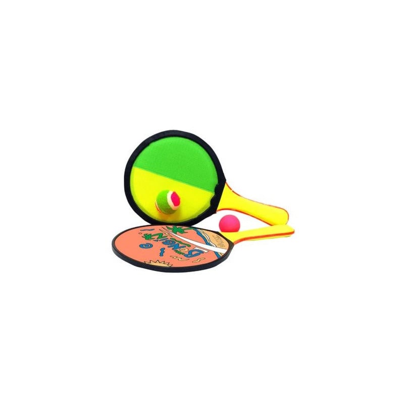 Palas Velcro Madera Conjunto