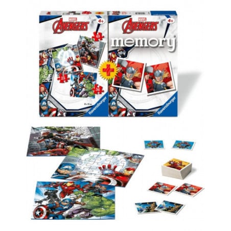 MEMORY + 3 PUZZLES AVERNGERS