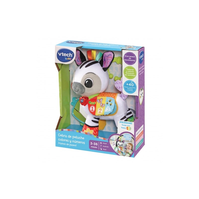 CEBRA PELUCHE COLORES Y NUMEROS