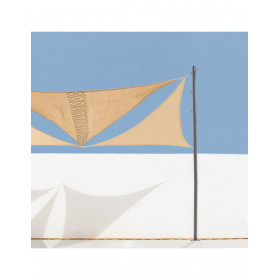 MASTIL VELA SOMBREO NEGRO ACERO 4,5X250 CM
