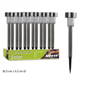 LAMPARA SOLAR ACERO INOXIDABLE 5,5X36 CM