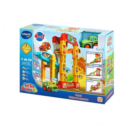 Tut Tut Bólidos Pista de Carreras 4 en 1