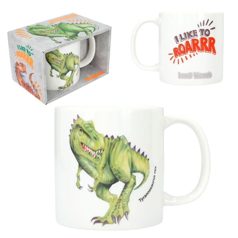 DINO WORLD TAZA CON RELIEVE T-REX