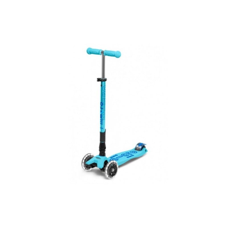 PATINETE MICRO MAXI DELUXE PLEGABLE LED AZUL