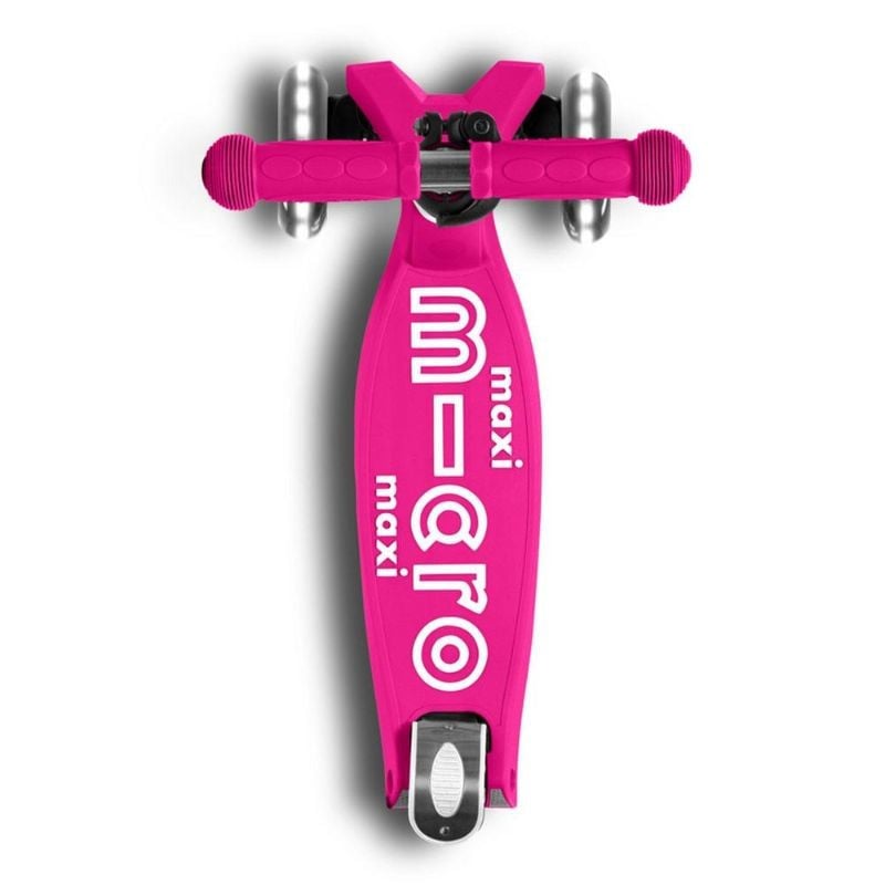 Patinete Micro Maxi Deluxe Plegable Led Rosa