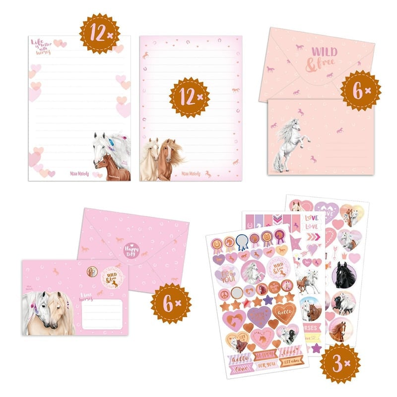 MISS MELODY SET DE PAPEL DE CARTA SUNDOWN