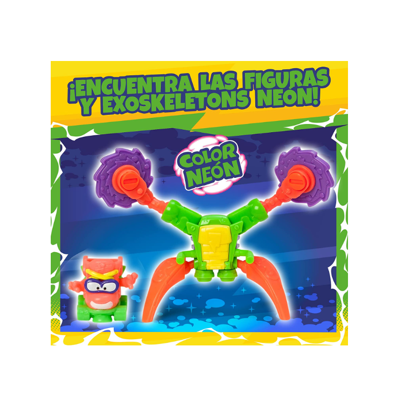 PACK 6 SUPERTHINGS NEON POWER 2 EXOSKELE