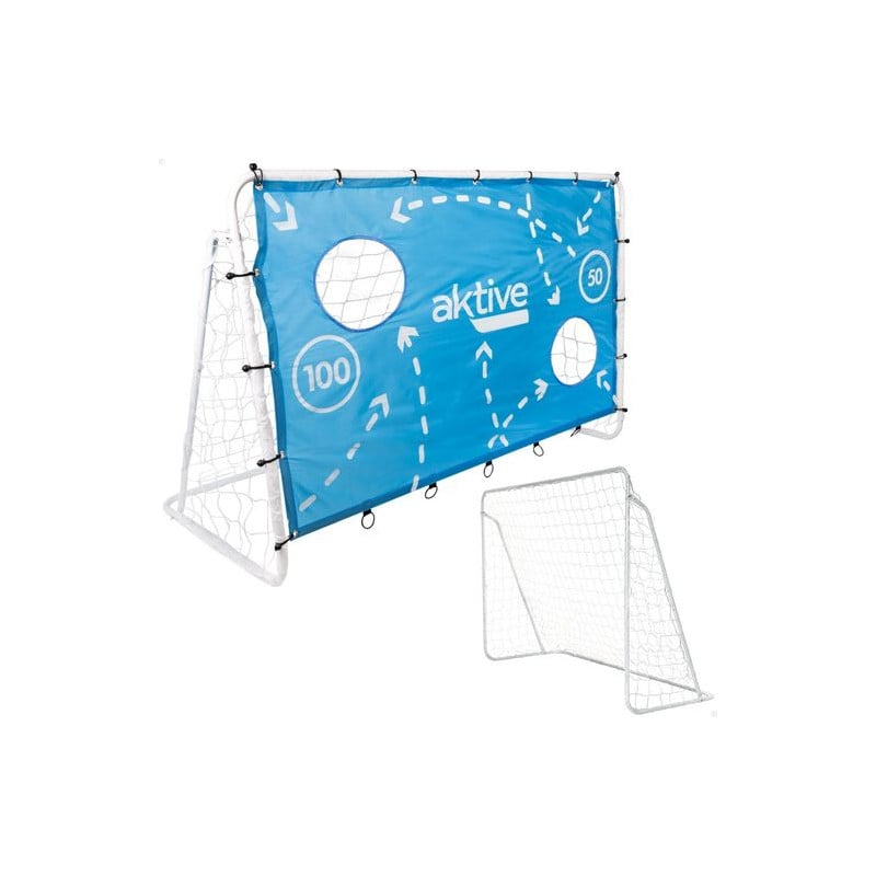 Aktive Portería Fútbol Metal 182 x 91 cm