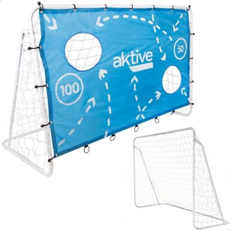 Aktive Portería Fútbol Metal 182 x 91 cm