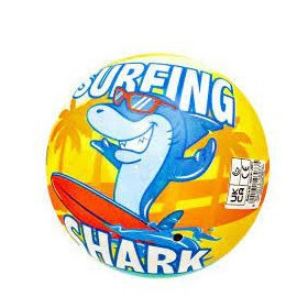 Pelota tiburón surfista 14 cm