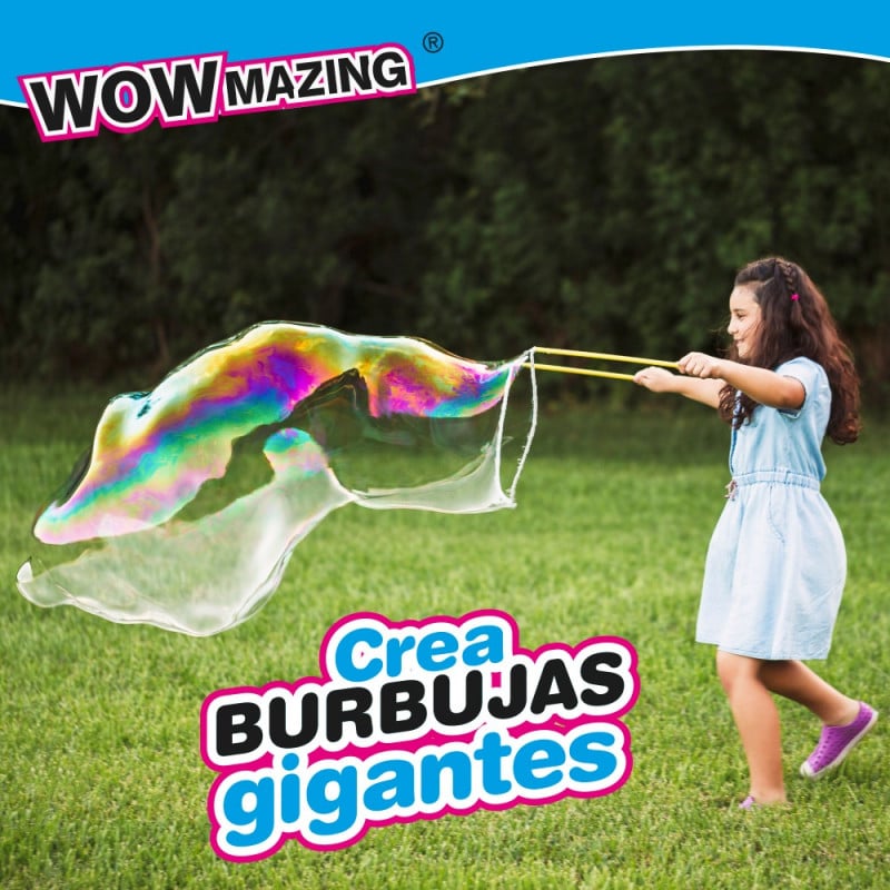 WOWMAZING KIT DE BURBUJAS GIGANTES