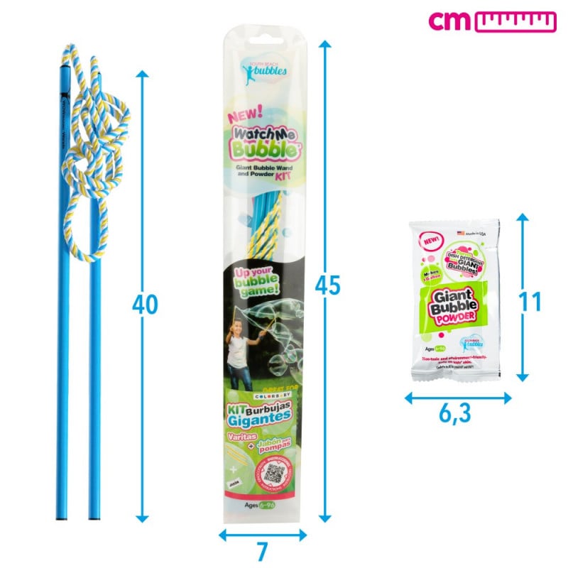 WOWMAZING KIT DE BURBUJAS GIGANTES