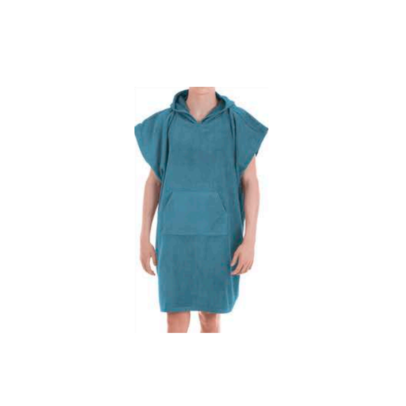 PONCHO SURFERO ADULTO TURQUESA 80X160 CM