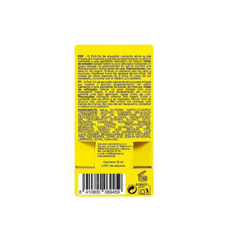 ROLL ON EMULSION CALMANTE POST PICADURAS