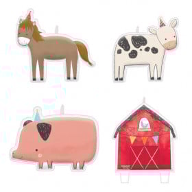 SET 4 VELAS HAPPY FARM LIFE