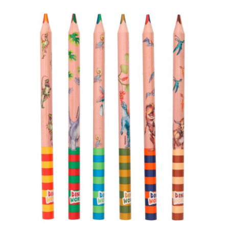 DINO WORLD LAPICES MINA MULTICOLOR
