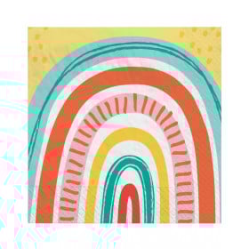 SERVILLETAS ARCOIRIS RETRO