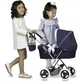 COCHE MUÑECA VINTAGE PL. C/SOMBRILLA 2