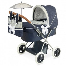 Coche Muñecas Vintage Plegable con Sombrilla