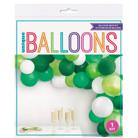 KIT ARCO GLOBO VERDE 40 PIEZAS