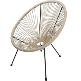 SILLA METALICA COLOR NATURAL