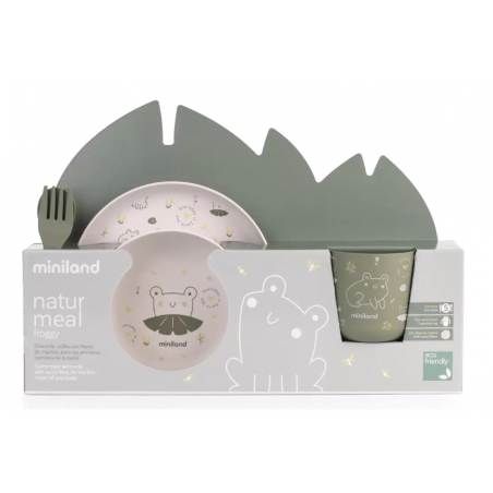 SET VAJILLA 5 PIEZAS ECO NATURMEAL RANA MINILAND