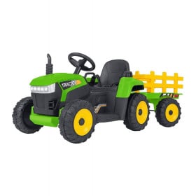 Tractor de Batería Verde R/C 12 V 2.4 GHZ C/R