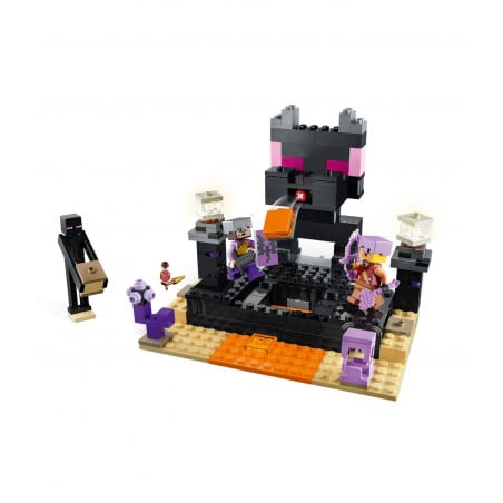 EL COMBATE EN EL END LEGO MINECRAFT