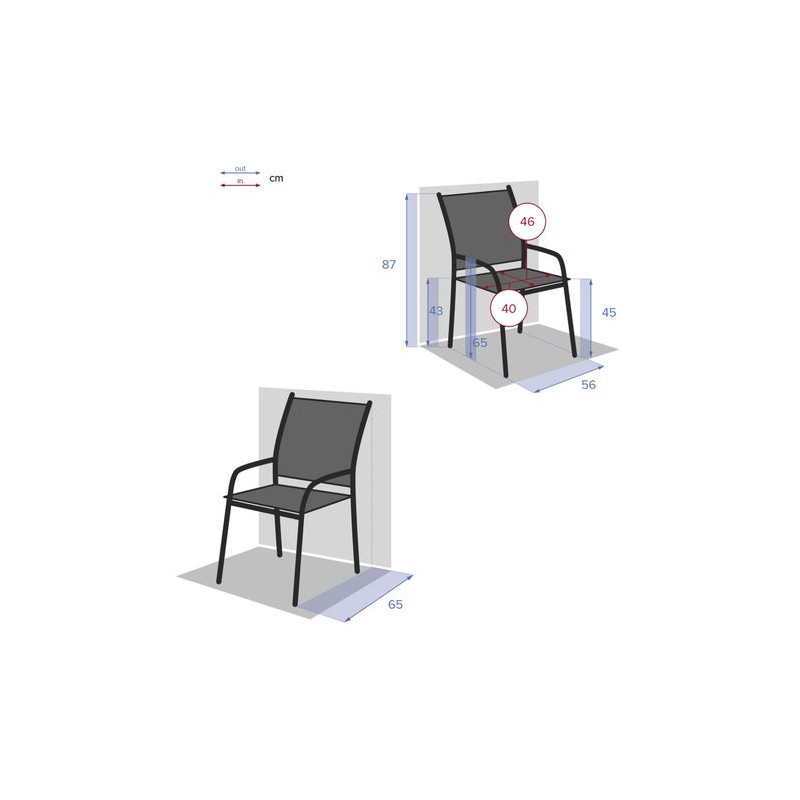 Sillón Piazza Antracita/Grafito