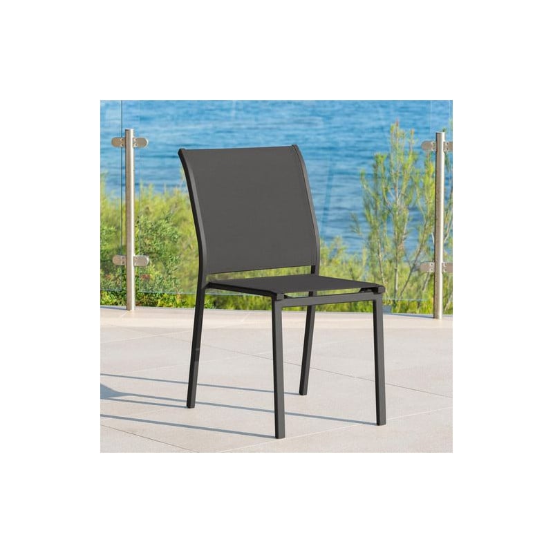 Silla Apilable Essentia Gris Grafito