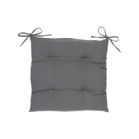 COJIN GALETTE GRIS PARA SILLA 40X40