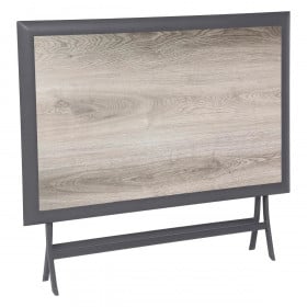Mesa Azua Plegable 6 Plazas Gris Humo 2