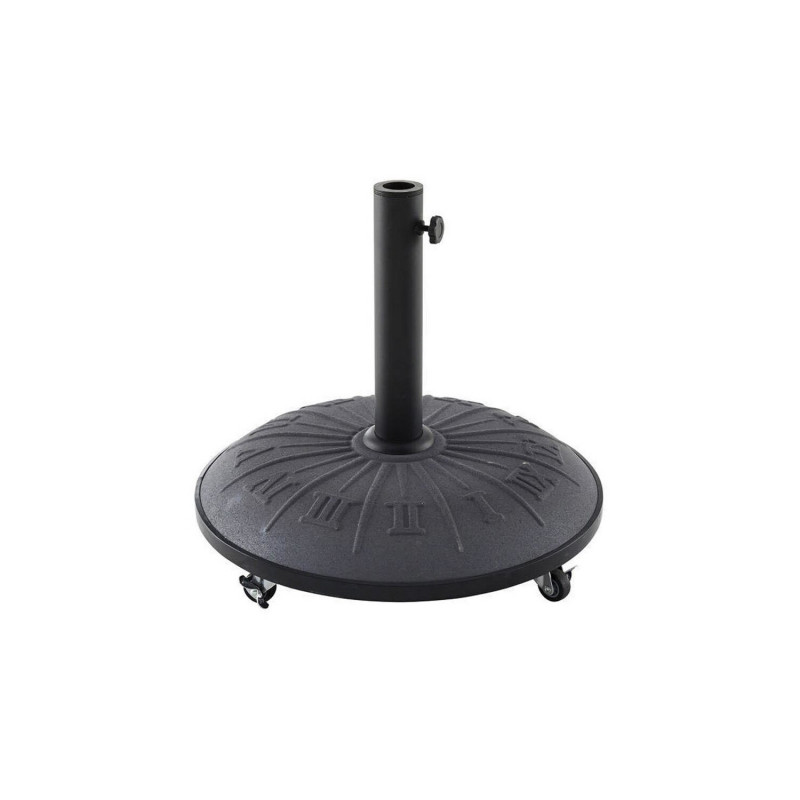 Pie Parasol Con Ruedas 25 Kg Gris