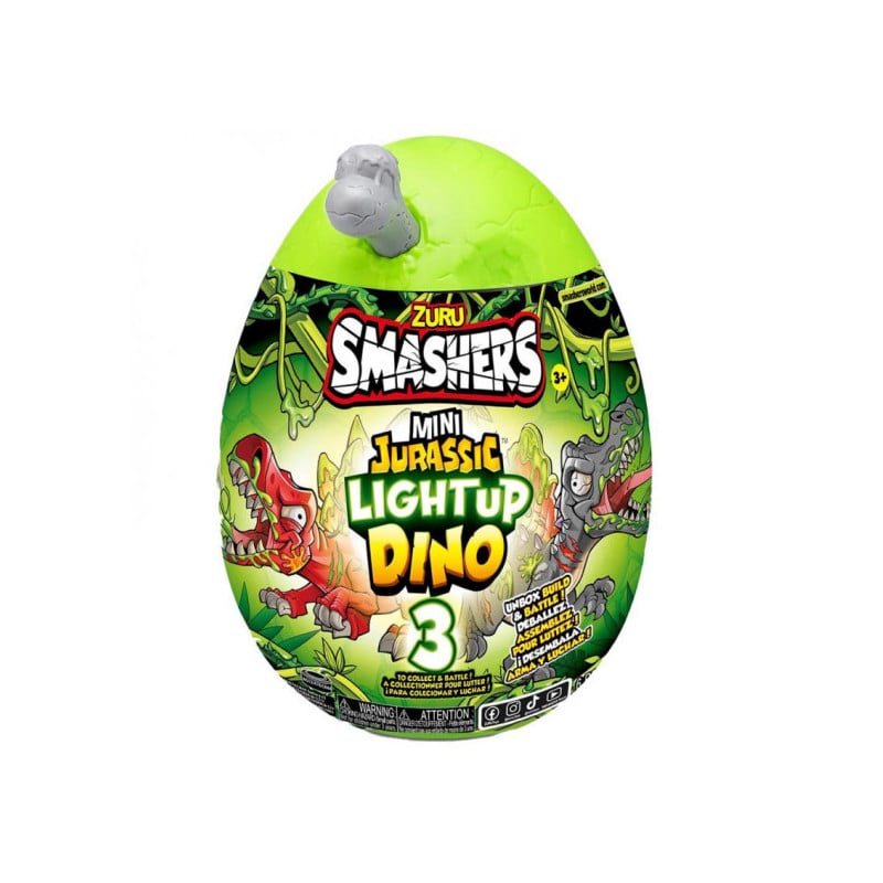 SMASHERS MINI JURASSIC LIGHT UP SORPRESA