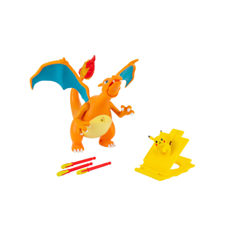 FIGURA CHARIZARD ELECTRONICO VS PIKACHU