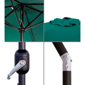 PARASOL MONTY CON MANIVELA VERDE 300 CM 2