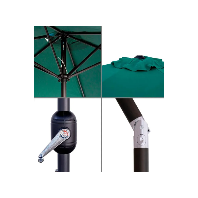 PARASOL MONTY CON MANIVELA VERDE 300 CM