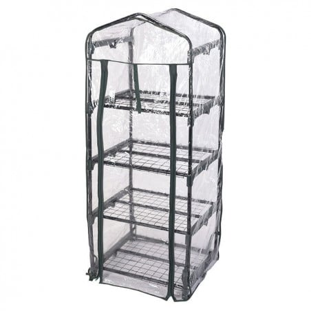 INVERNADERO DESMONTABLE 4 PISOS 130X50X45 CM