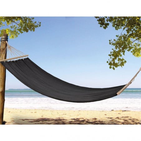 HAMACA ARBOL 200X80 CM RAYAS NEGRO