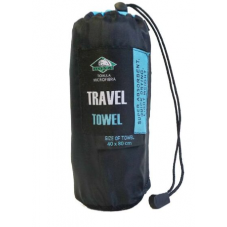 TOALLA MICROFIBRA AZUL 40X80 CON BOLSA AIR