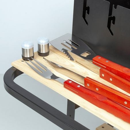 SET DELANTAL CON 7 UTENSILIOS BARBACOA AKTIVE