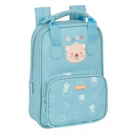 MOCHILA INFANTIL TURQUESA OSITO FACIL