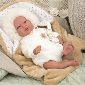 REBORN ALEJANDRA 40CM BEIGE C/NANA 
