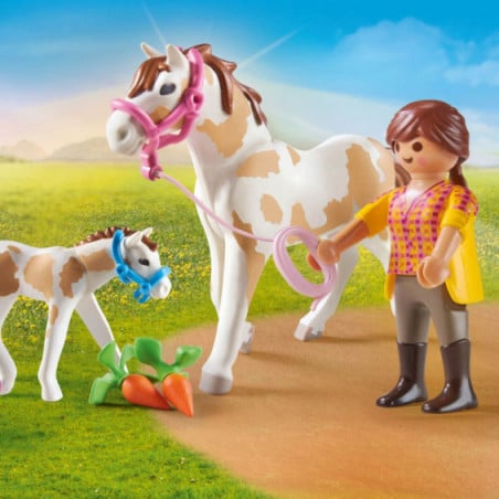 CABALLO CON POTRO PLAYMOBIL COUNTRY