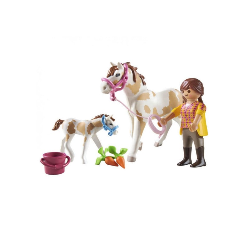 CABALLO CON POTRO PLAYMOBIL COUNTRY