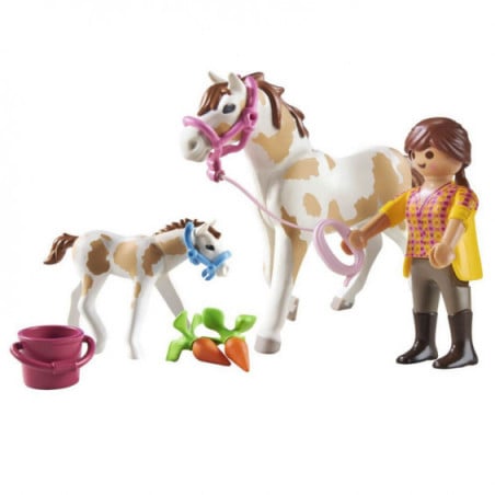 CABALLO CON POTRO PLAYMOBIL COUNTRY